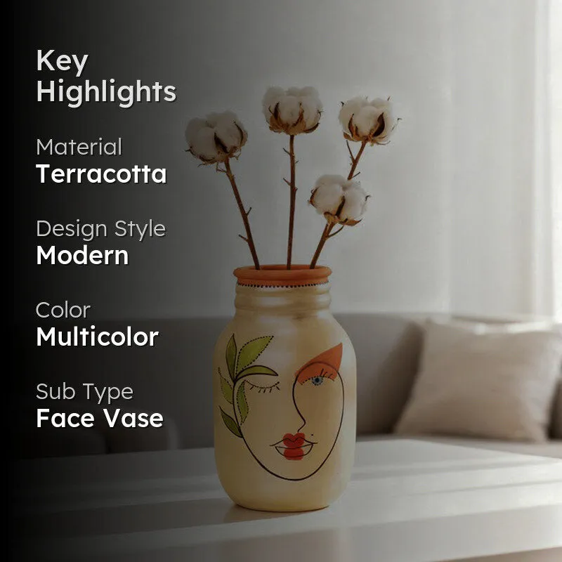 Painted Muse III Terracotta Vase media 2