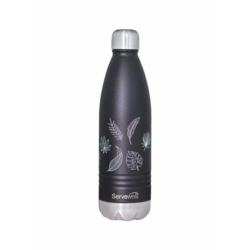 Leafy Mate Hot & Cold Thermos Bottle (Black) - 750 mL media 4