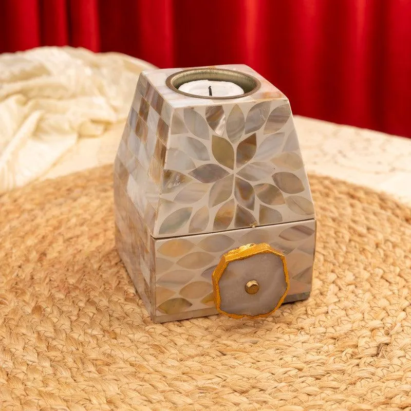 Vajra Candle Holder With Drawer media 3