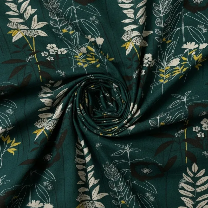 Aubrelle Microfiber Microfiber Bedsheet (Dark Green) - 150 GSM media 5