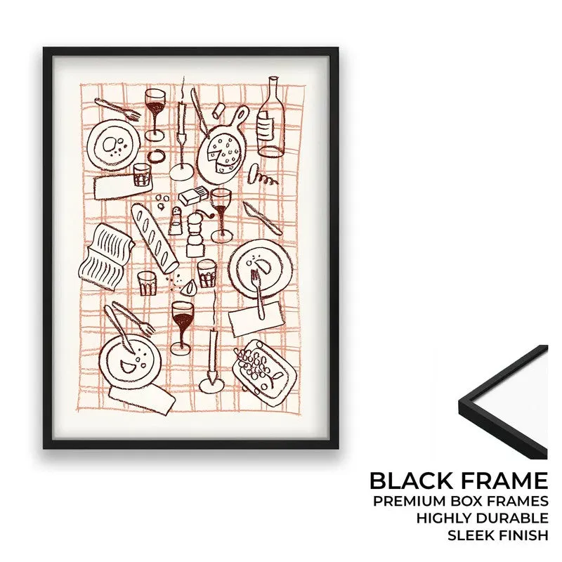 Bistro Bloom Archival Canvas Wall Art - Black media 8