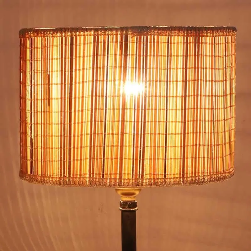 Husky Tall Bamboo Table Lamp - Beige,Black media 3