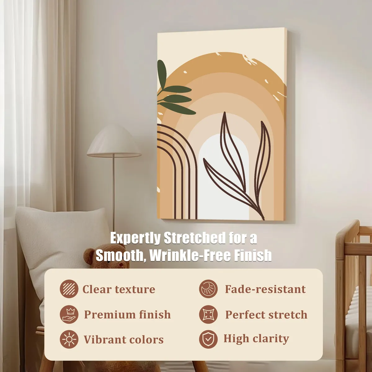 Soul of Soft Tones Cotton Canvas Wall Painting media 4