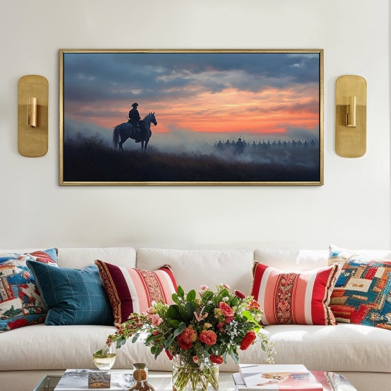 Duskward Canvas Wall Painting With Frame