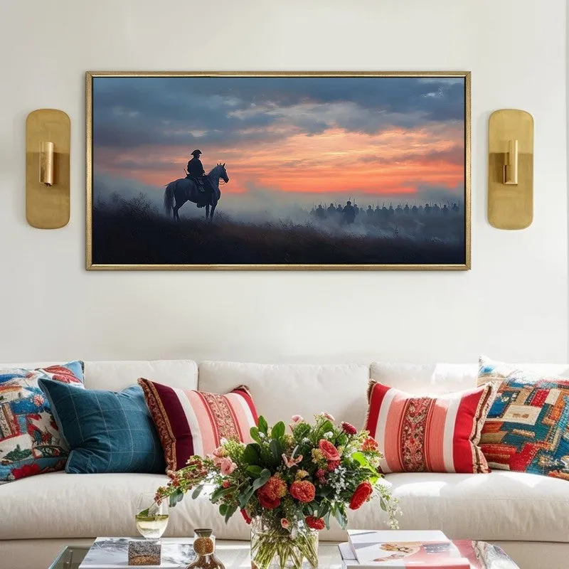 Duskward Canvas Wall Painting With Frame media 1