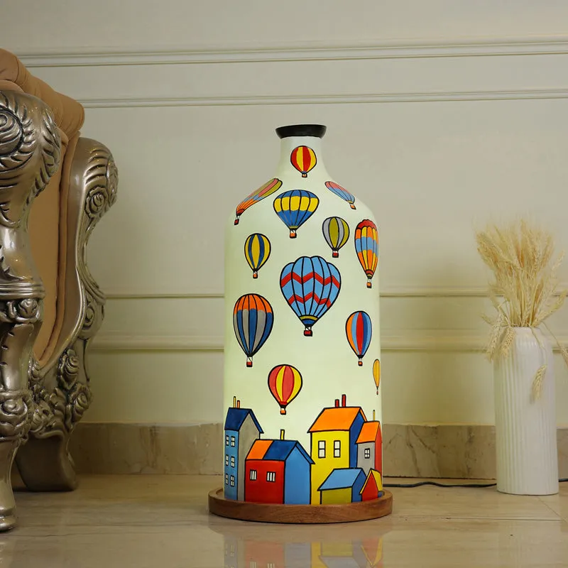 Dream Drift Hand Painted Glass Floor Lamp media 4