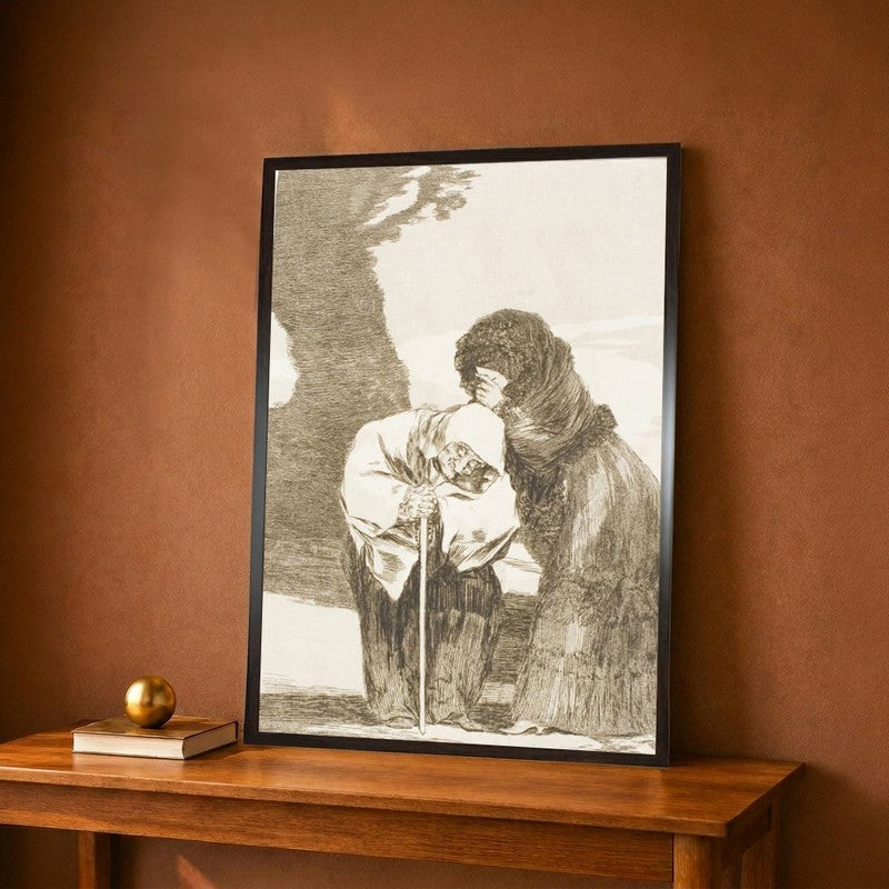 Plate from Los Caprichos, 1797-1798 Canvas Wall Painting - 12 x 18 Inches