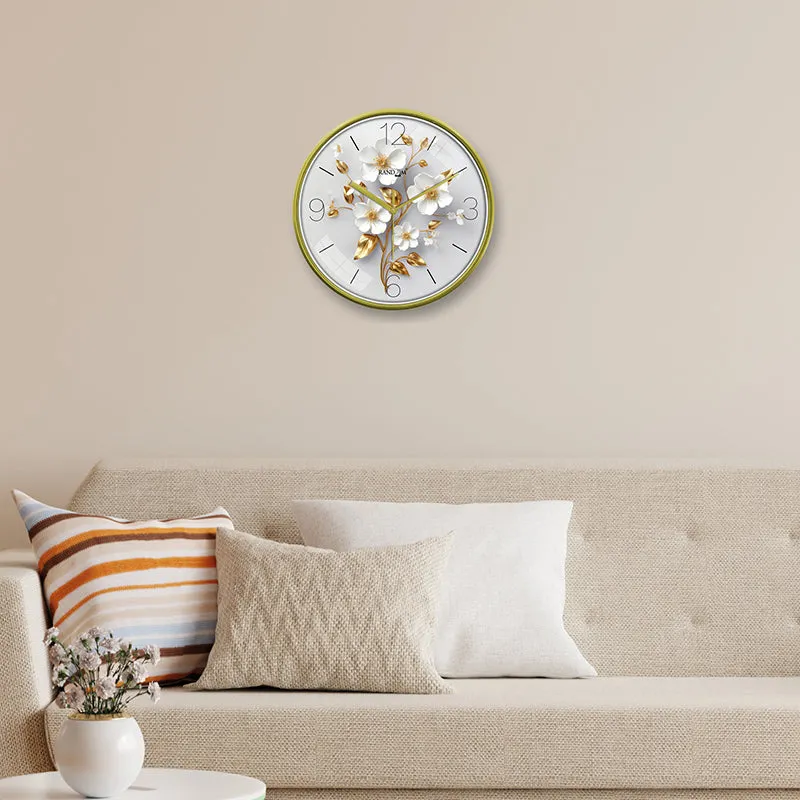 Paradise Petals Plastic Wall Clock media 4