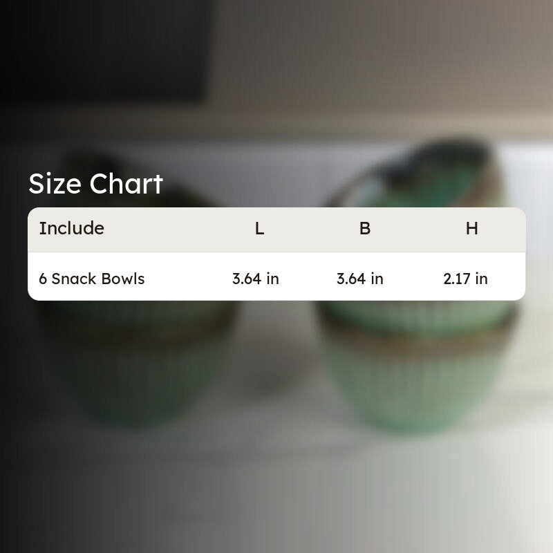 Mintora Green Ceramic Snack Bowls (180 mL) - Set Of Six media 8