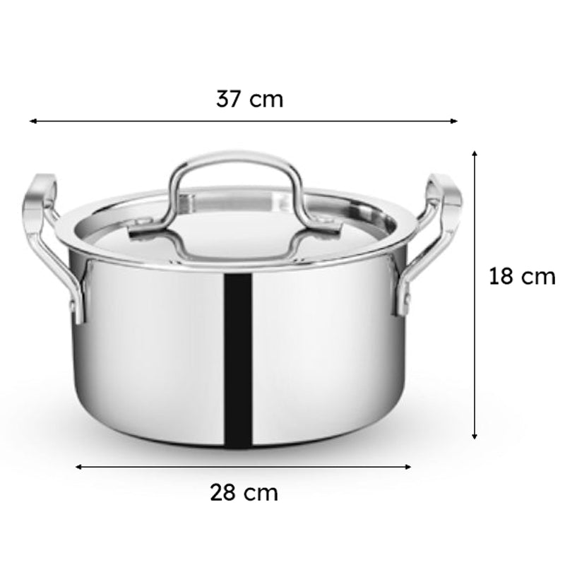 Bergner Induction Safe Cooking Pot With Lid - 7000 mL media 9