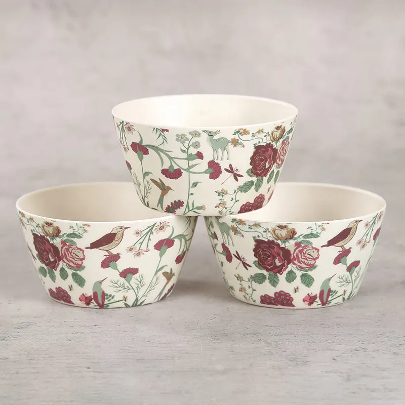India Circus Minuet Bone China Snack Bowl With Tray (150 mL) - Four Piece Set media 5