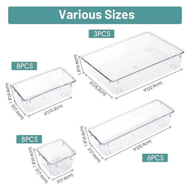 ClarityBox Plastic Desk Organiser - Transparent media 10