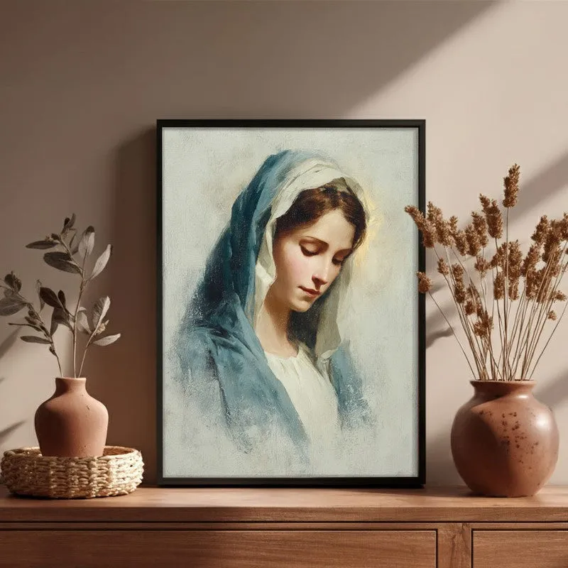 Whispers of Faith Archival Paper Wall Painting With Black Frame media 4