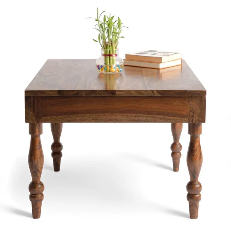 Zynex Sheesham Wooden Center Table - Dark Brown media 6