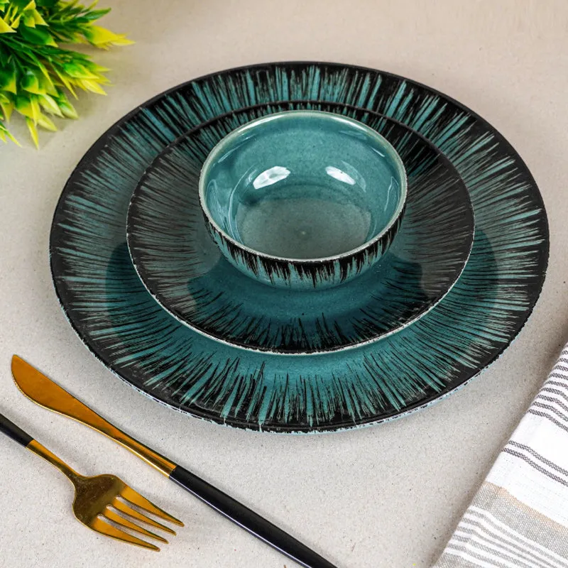 Tree Motif Ceramic Dinner Set - 18 Piece Set media 6
