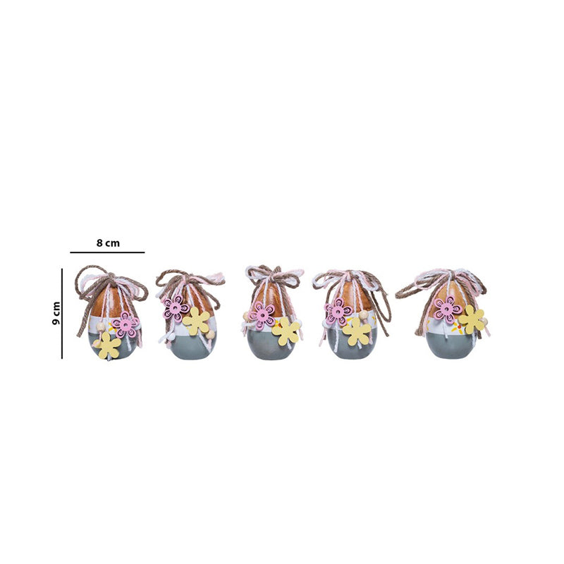 Handcrafted Wooden Easter Showpiece - Set Of Five media 8