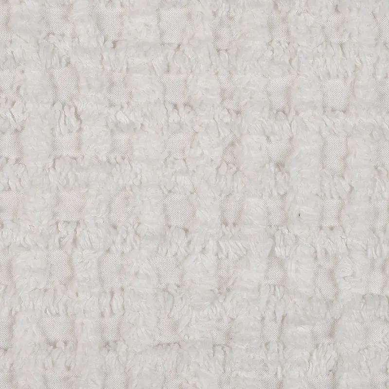 Snug Checks Cotton Throw - White media 4