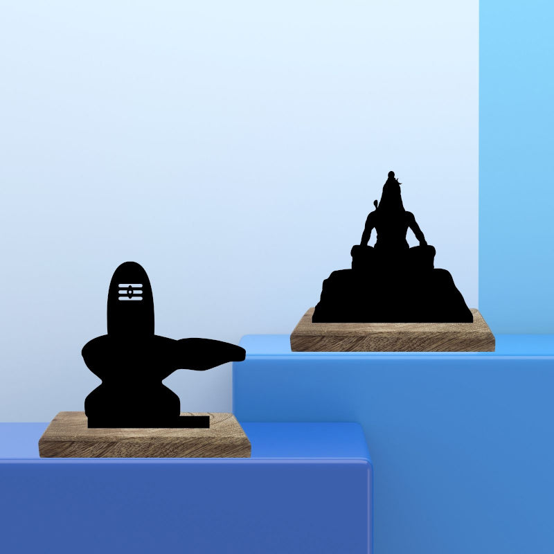Har Har Mahadeva Showpiece - Set Of Two