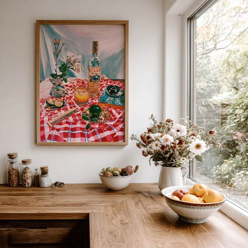 Dining Opulence Archival Canvas Wall Art - Brown media 7