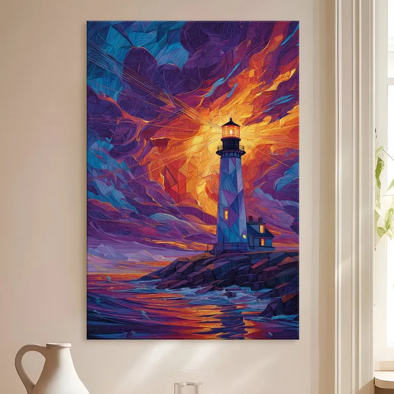 Coastal Calm Lighthouse Canvas Wall Art media 4