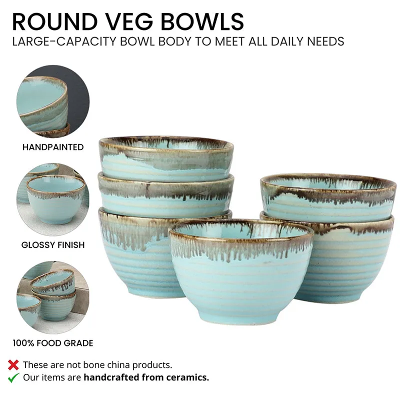 Casablanca Ceramic Snack Bowl (150 mL) - Set Of Six media 3