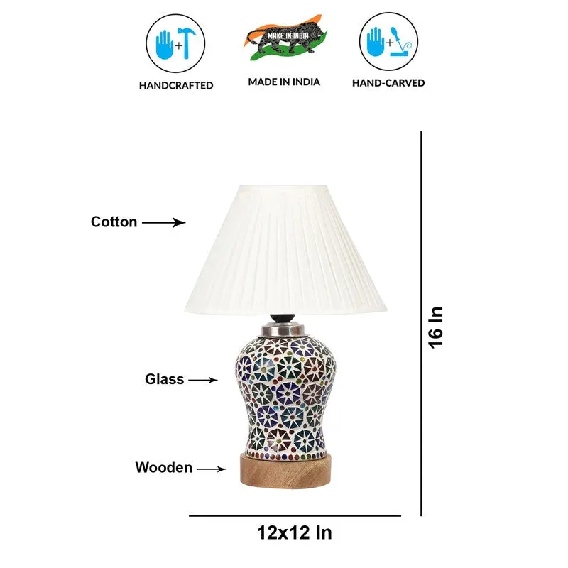 Astrona Pleatra Wooden Table Lamp - Multicolor media 9