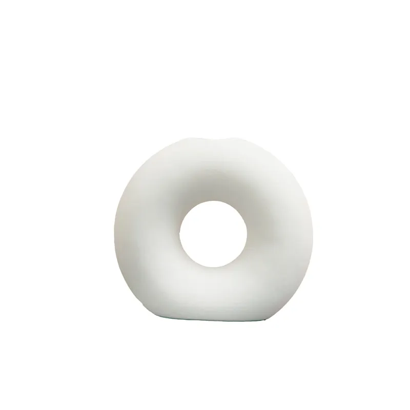 Kinta Ceramic Donut Vase - Set Of Two media 6