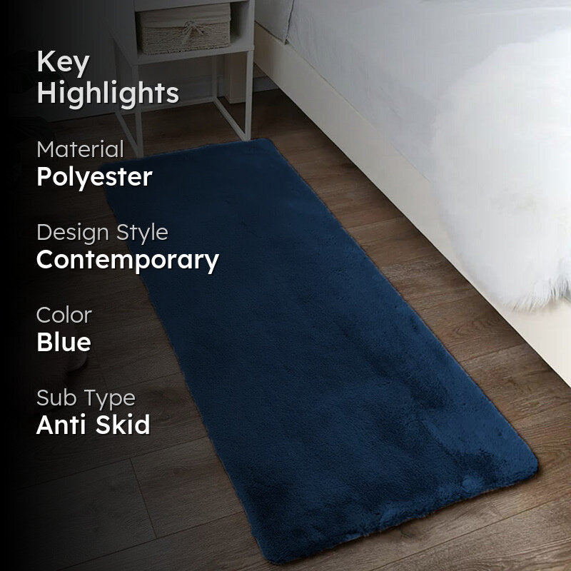 Ruffle Luxe Runner Rug - Teal media 2