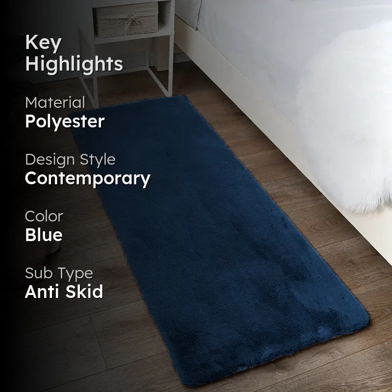 Ruffle Luxe Runner Rug - Teal media 2