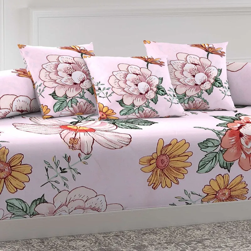 Bloomira Printed Diwan Set - Six Piece Set media 4