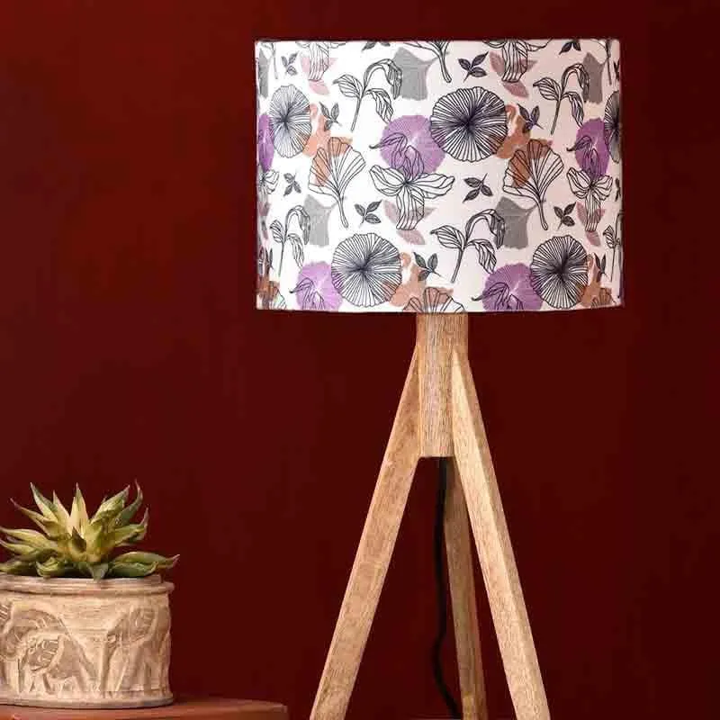 Baby Dandelions Fabric Table Lamp - Multicolor media 3