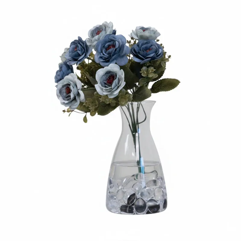 Realistic Artificial Rose Bunch - Blue media 6
