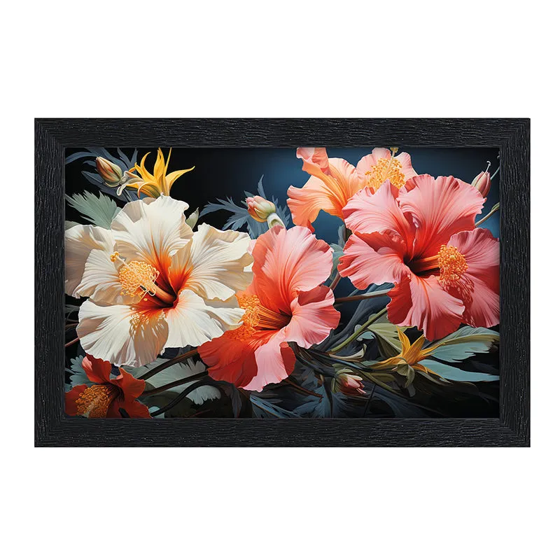 Hibiscus Charm Wall Painting media 5