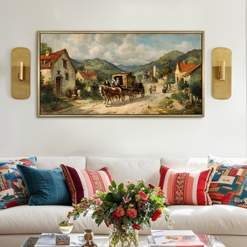 Heritage Carriage Village Wall Art