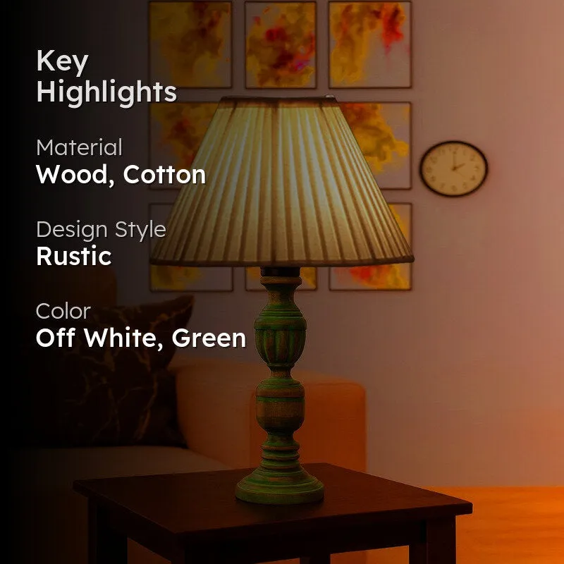 Arvello Lumo Wooden Table Lamp - OffWhite media 2