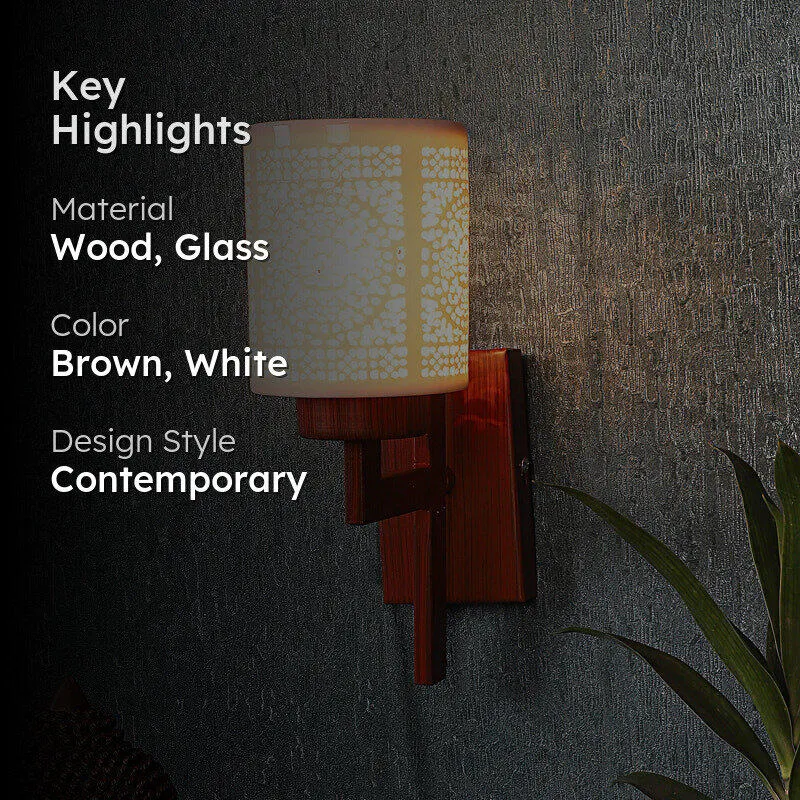 Ivra Wooden Wall Lamp media 2