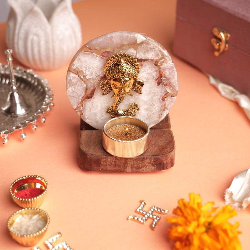 Mystic Harmony Ganesha Tealight Holder