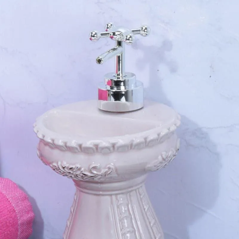 Antique Basin Soap Dispenser - Beige media 4