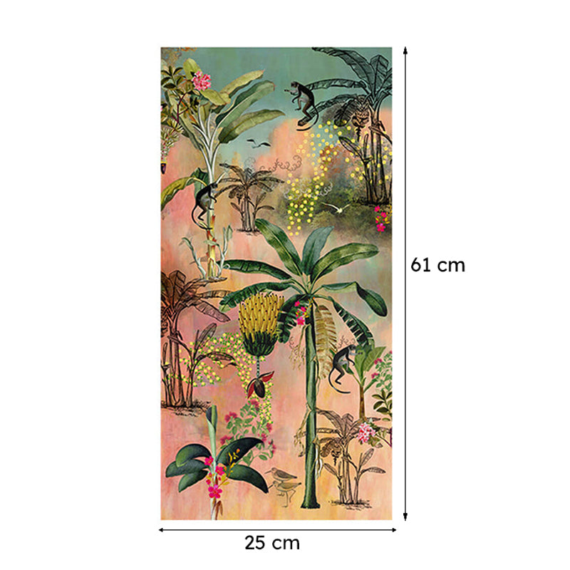 India Circus Vibrant Tropicals Canvas Wall Art - Set Of Three media 8