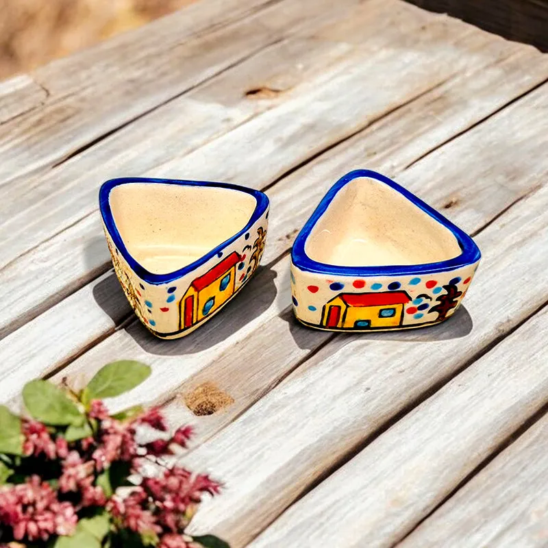 Whimsy Cottage Ceramic Dip Bowl (80 mL Each) - Set Of Two media 5