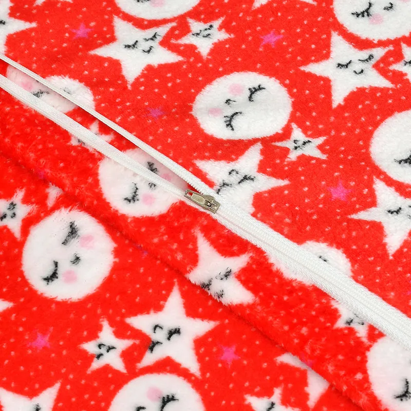 Moonglow Flannel Duvet Cover (Red) - 190 GSM media 8