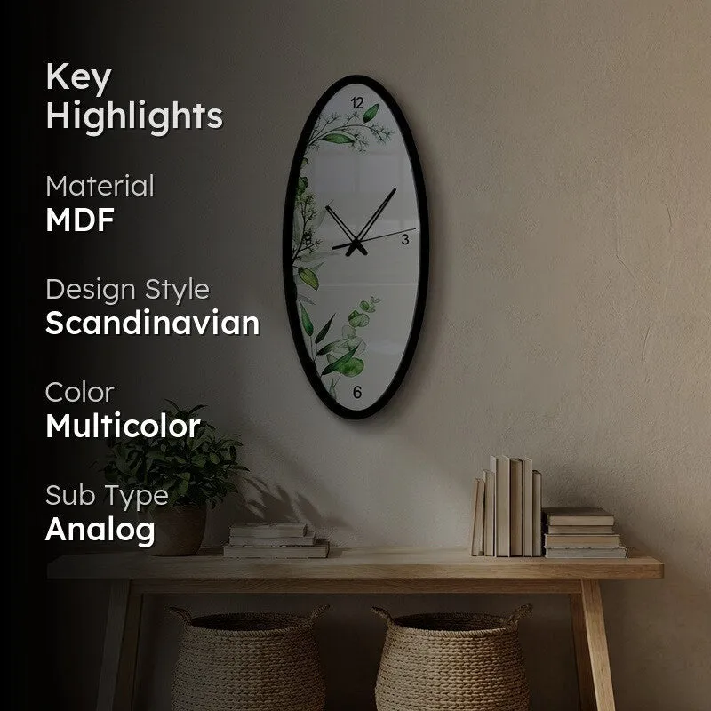 Leafora MDF Wall Clock media 2