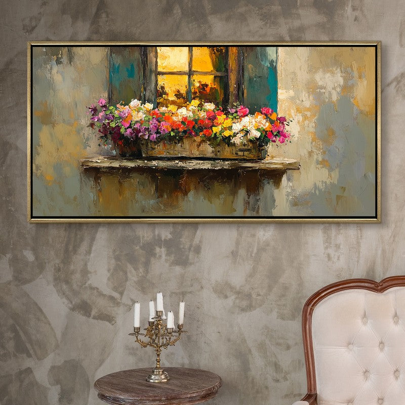 Window of Grace Canvas Wall Painting With Frame