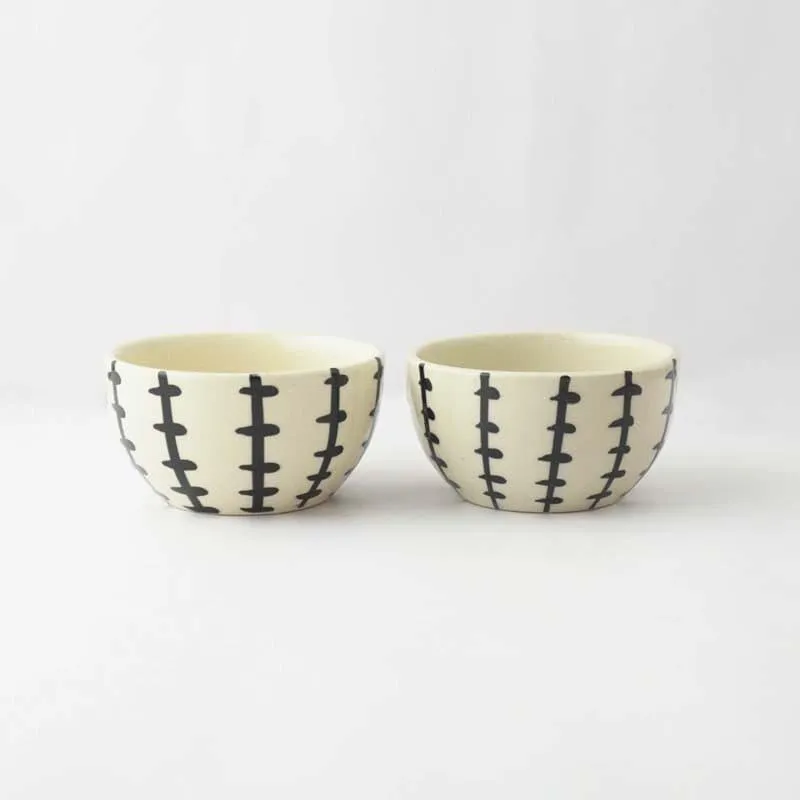 Pine Branch Ceramic Bowl - Set Of Two media 5