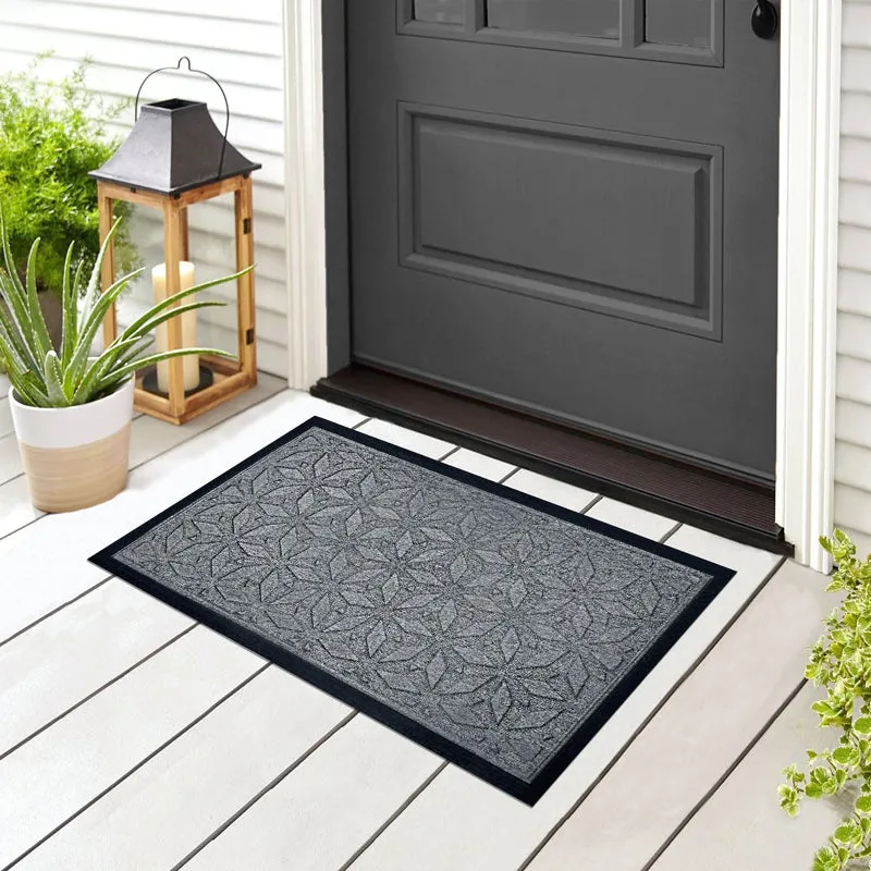 Coire Star Coir Door Mats - Grey media 1