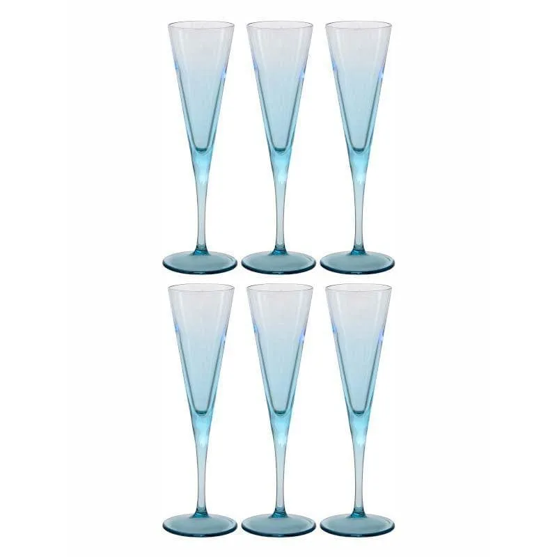 Pasabahce Twig Drop Blue Tumbler (150 ML) - Set Of Six media 1