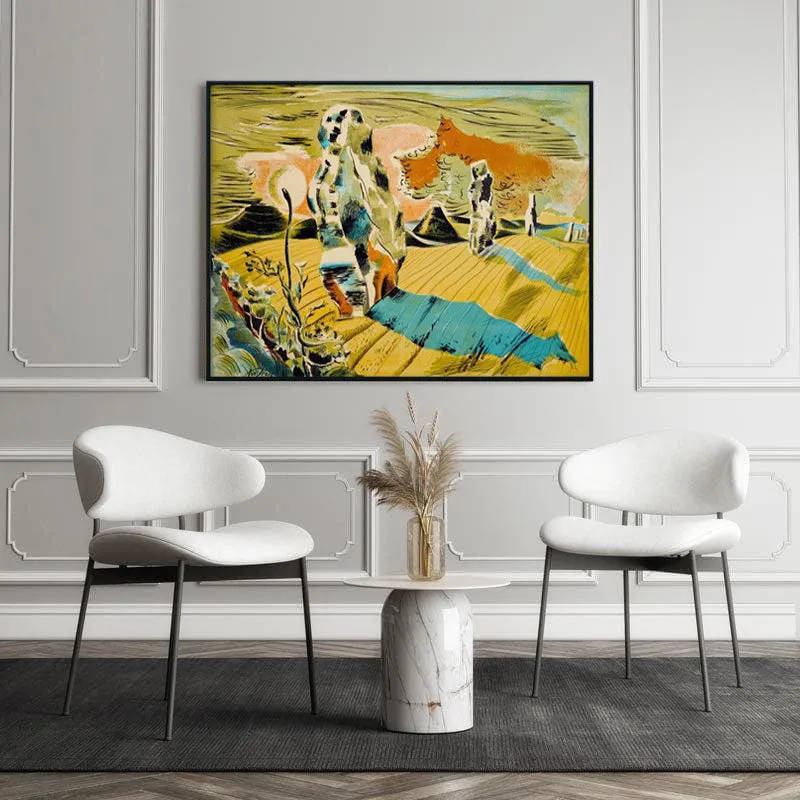 Avebury by Paul Nash Canvas Wall Painting - Black Frame media 5