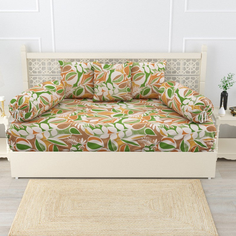 Astoria Floral Cotton Diwan Set - Six Piece Set