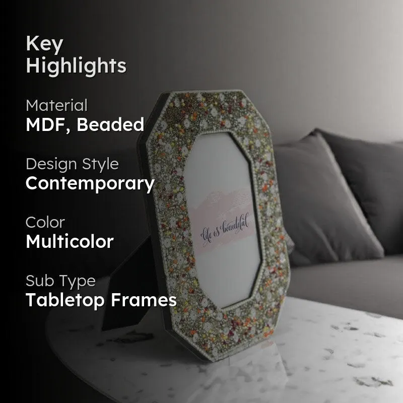 Bejewelled Photo Frame - Gold media 2
