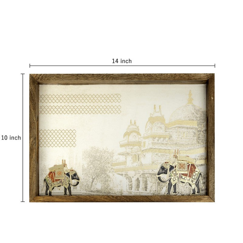 Amberwood Rectangle MDF Serving Tray media 8